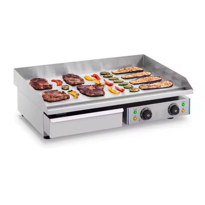 Cooking Equipment Fast Heating Press Button Control Pancake Commercial Induction Grill Griddle Plate