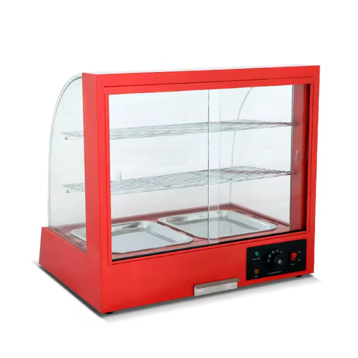 Commercial Table Top Stainless Steel Hot Food Pizza Pie Electric Heating Food Warming Showcase - Image 2