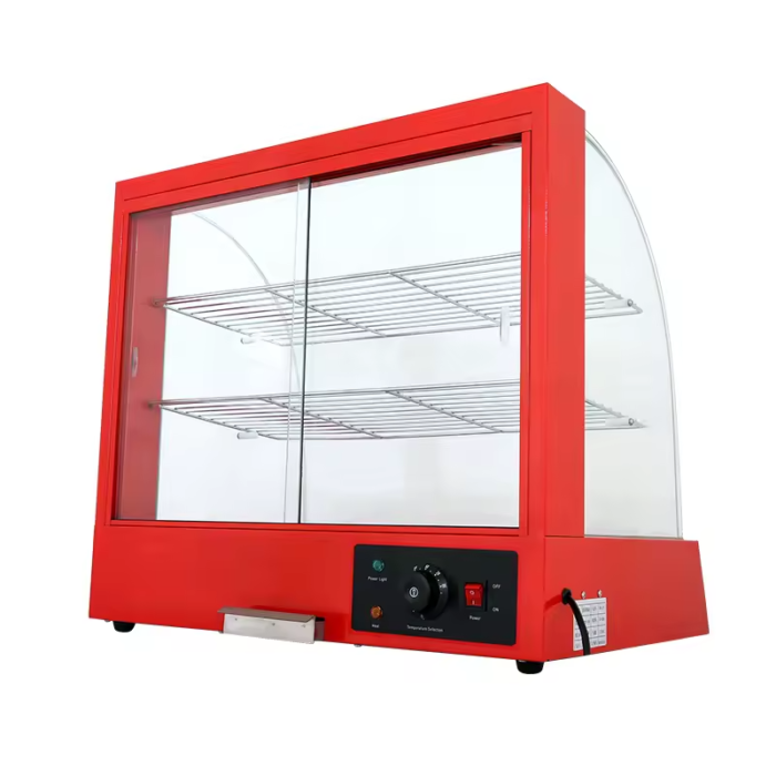 Commercial Table Top Stainless Steel Hot Food Pizza Pie Electric Heating Food Warming Showcase - Image 3