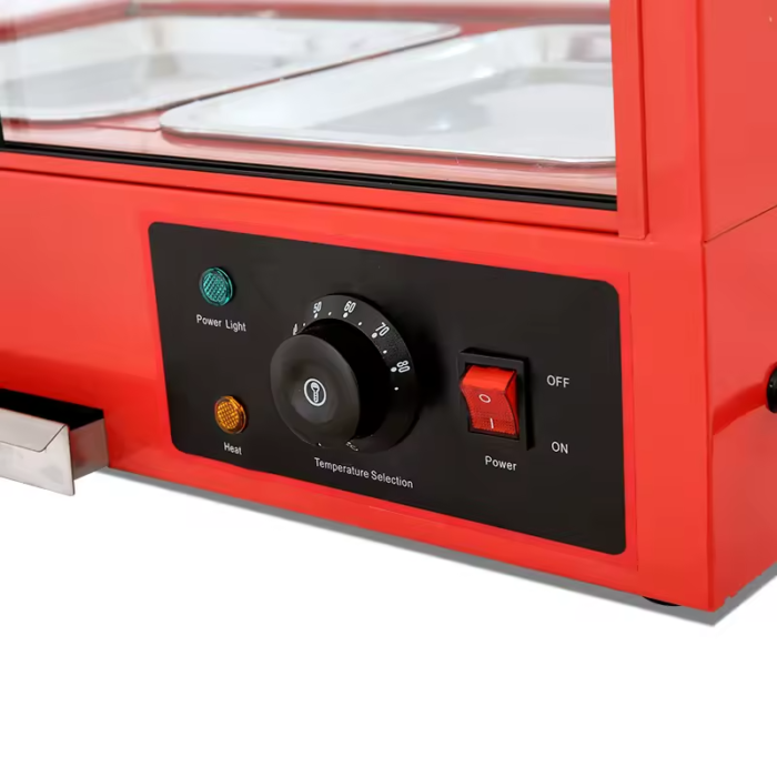 Commercial Table Top Stainless Steel Hot Food Pizza Pie Electric Heating Food Warming Showcase - Image 4